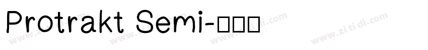 Protrakt Semi字体转换 Protrakt Semi字体转换